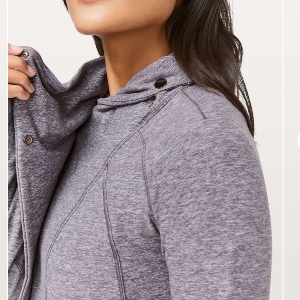 Lululemon Rulu Rally Wrap Heathered Graphite Purple 4 - Picture 4 of 13